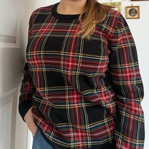 J Crew wintery crewneck